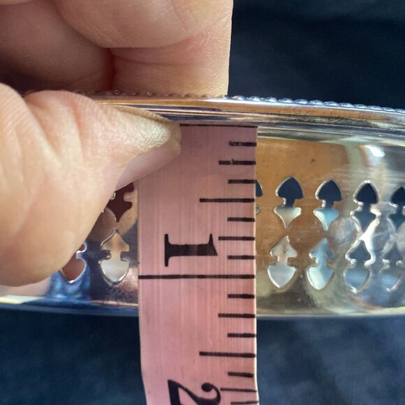 Set of 2 Newport by Gorham Silver plated 10” Serving  Trays Platters - Picture 16 of 16